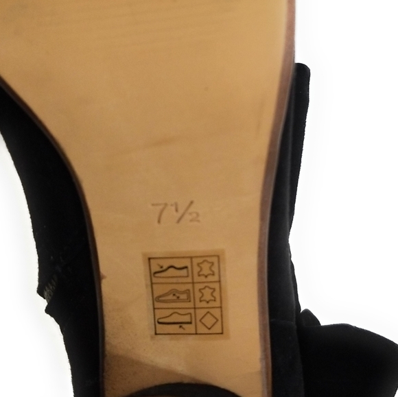 MADEWELL The Esme Black Suede Bow Booties Size 7.5 - Picture 12 of 13